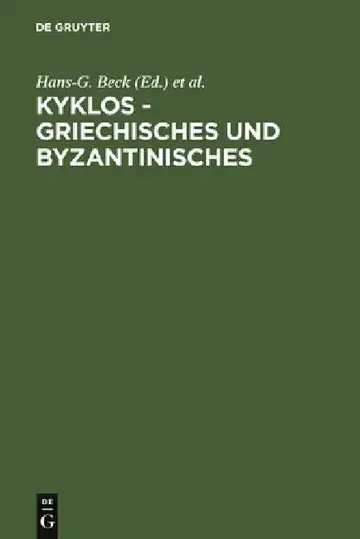 Cover of Kyklos - Griechisches Und Byzantinisches