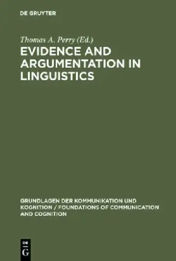 Cover of Evidence and Argumentation in Linguistics