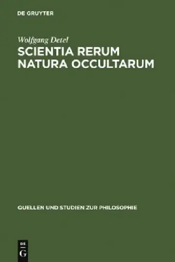 Cover of Scientia rerum natura occultarum