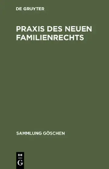 Cover of PRAXIS Des Neuen Familienrechts