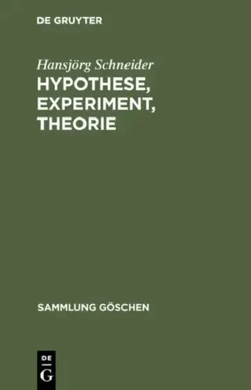Cover of Hypothese, Experiment, Theorie