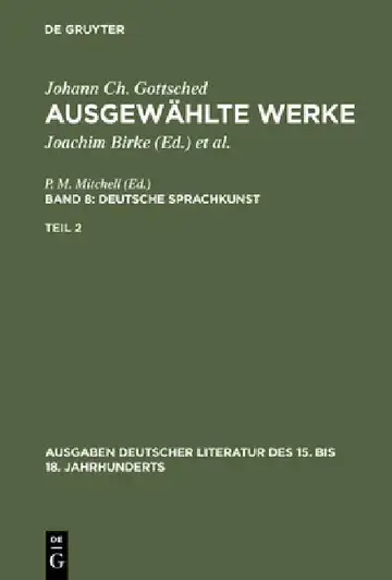 Cover of Ausgewählte Werke, Bd 8/Tl 2, Ausgaben deutscher Literatur des 15. bis 18. Jahrhunderts Band 8/Teil 2