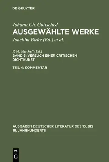 Cover of Ausgewählte Werke, Bd 6/Tl 4, Kommentar