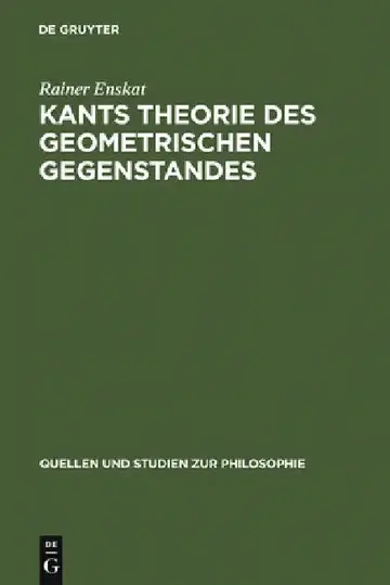 Cover of Kants Theorie des geometrischen Gegenstandes