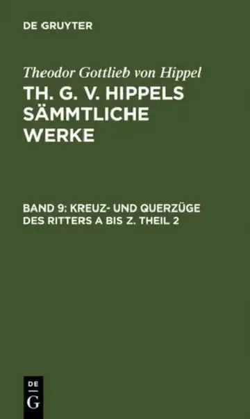 Cover of Kreuz- Und Querzüge Des Ritters a Bis Z. Theil 2