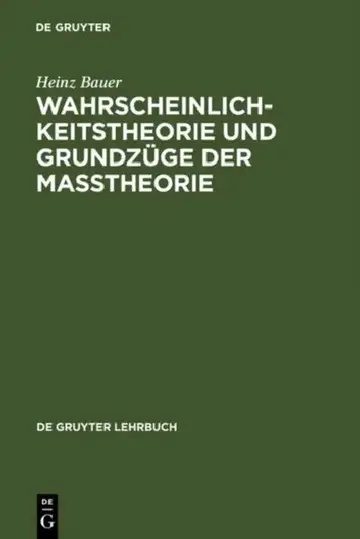 Cover of Wahrscheinlichkeitstheorie Und Grundzüge Der Maßtheorie