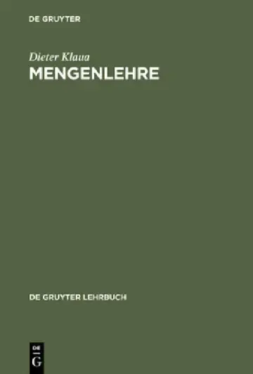 Cover of Mengenlehre