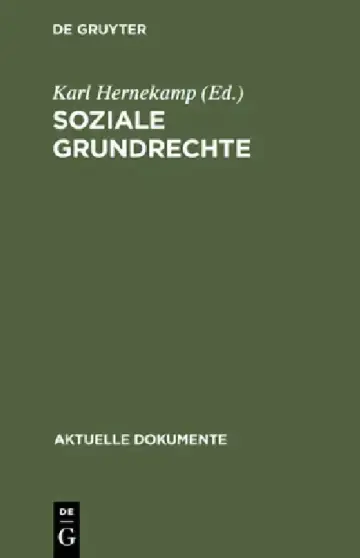 Cover of Soziale Grundrechte
