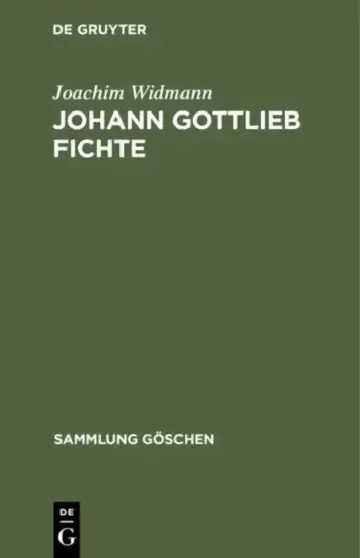 Cover of Johann Gottlieb Fichte