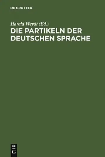 Cover of Die Partikeln der deutschen Sprache