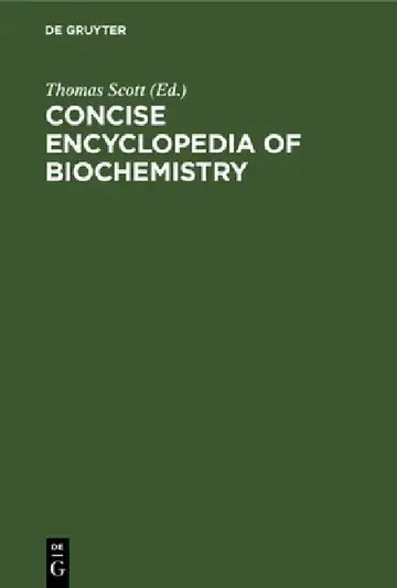 Cover of Concise Encyclopedia of Biochemistry