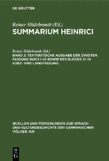 Cover of Textkritische Ausgabe der zweiten Fassung Buch I-VI sowie des Buches XI in Kurz- und Langfassung