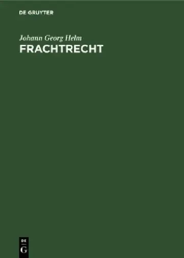 Cover of Frachtrecht