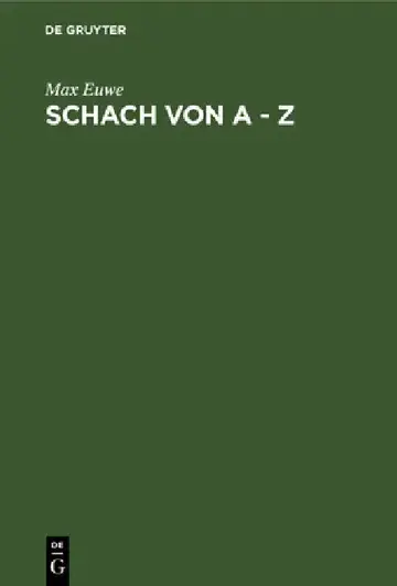 Cover of Schach Von a - Z