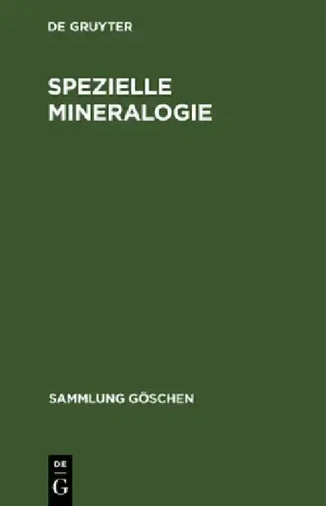 Cover of Spezielle Mineralogie