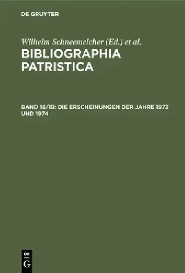 Cover of Die Erscheinungen Der Jahre 1973 Und 1974