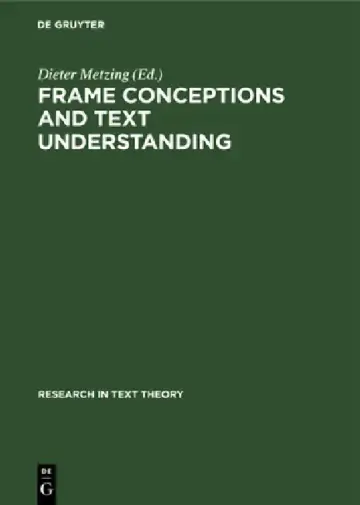 Cover of Frame Conceptions and Text Understanding