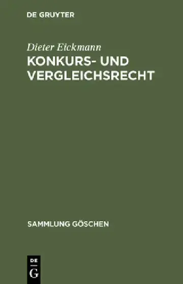 Cover of Konkurs- und Vergleichsrecht