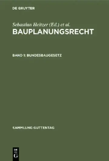 Cover of Bundesbaugesetz