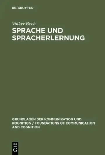 Cover of Sprache und Spracherlernung