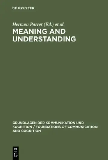 Cover of Meaning and Understanding