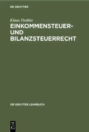 Cover of Einkommensteuer- Und Bilanzsteuerrecht