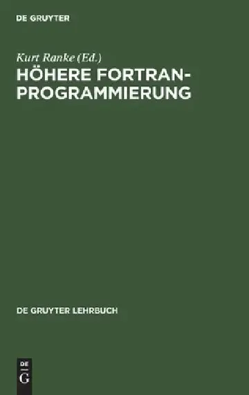 Cover of Höhere FORTRAN-Programmierung