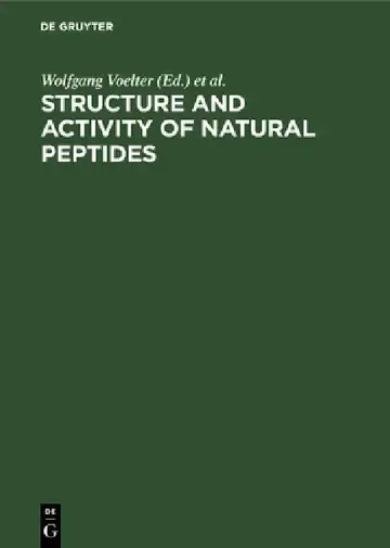 Cover of Structure and Activity of Natural Peptides