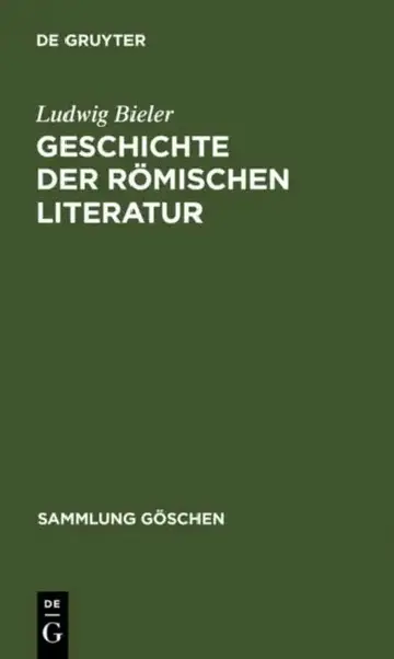 Cover of Geschichte der römischen Literatur
