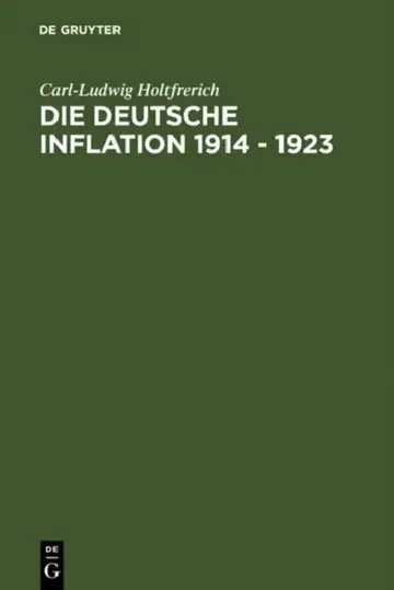 Cover of Die deutsche Inflation 1914 - 1923