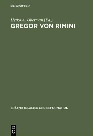 Cover of Gregor von Rimini