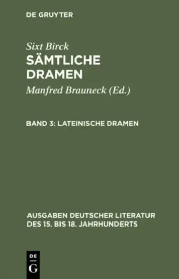Cover of Lateinische Dramen