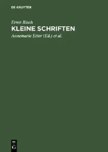 Cover of Kleine Schriften