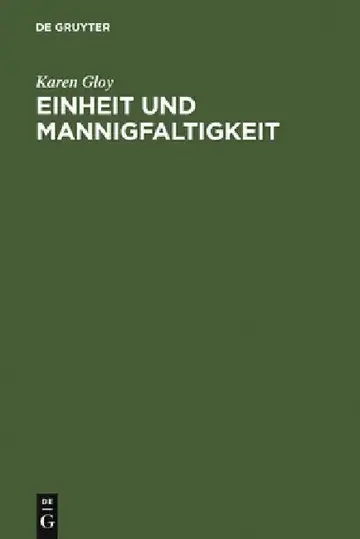 Cover of Einheit Und Mannigfaltigkeit