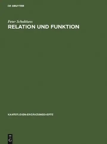 Cover of Relation und Funktion