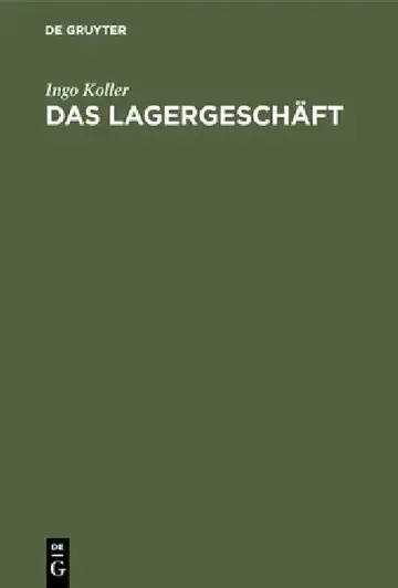 Cover of Das Lagergeschäft
