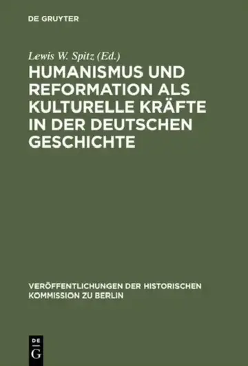 Cover of Humanismus und Reformation als kulturelle Kräfte in der deutschen Geschichte