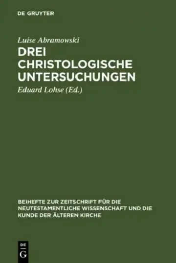 Cover of Drei christologische Untersuchungen