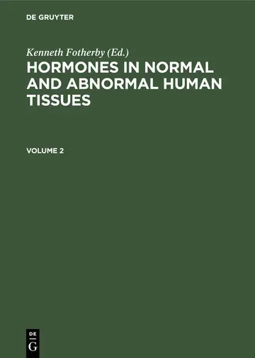 Cover of Hormones in normal and abnormal human tissues. Volume 2