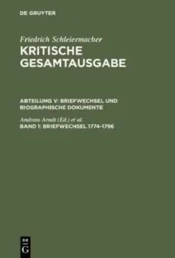Cover of Briefwechsel 1774-1796
