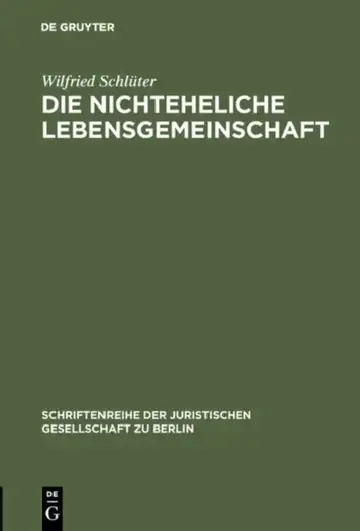 Cover of Die nichteheliche Lebensgemeinschaft
