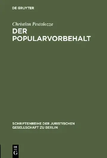 Cover of Der Popularvorbehalt