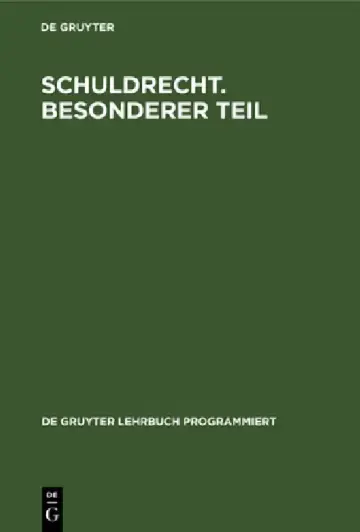 Cover of Schuldrecht. Besonderer Teil