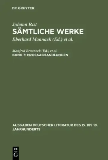 Cover of Prosaabhandlungen