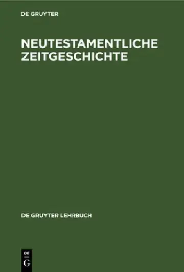 Cover of Neutestamentliche Zeitgeschichte