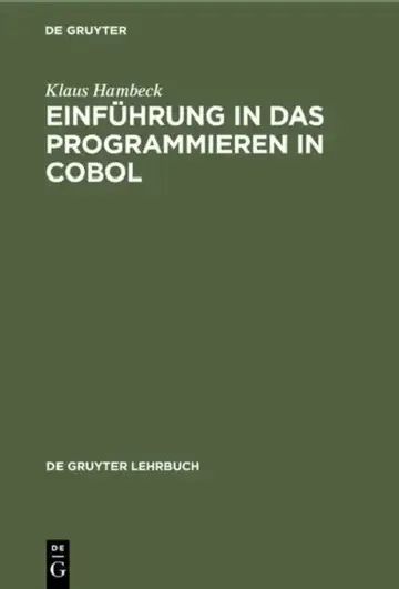 Cover of Einführung in das Programmieren in COBOL