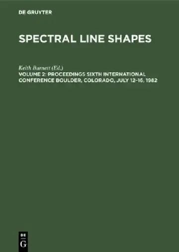 Cover of Proceedings Sixth International Conference Boulder, Colorado, July 12-16, 1982