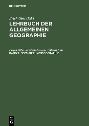 Cover of Lehrbuch der Allgemeinen Geographie, Band 9, Bevölkerungsgeographie