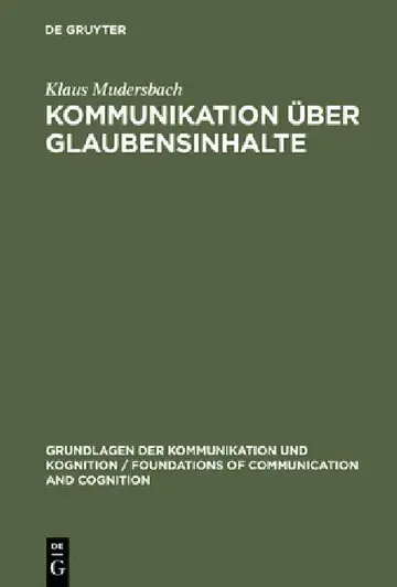 Cover of Kommunikation über Glaubensinhalte