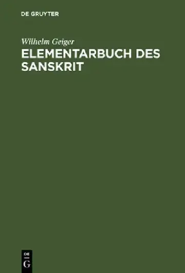 Cover of Elementarbuch des Sanskrit